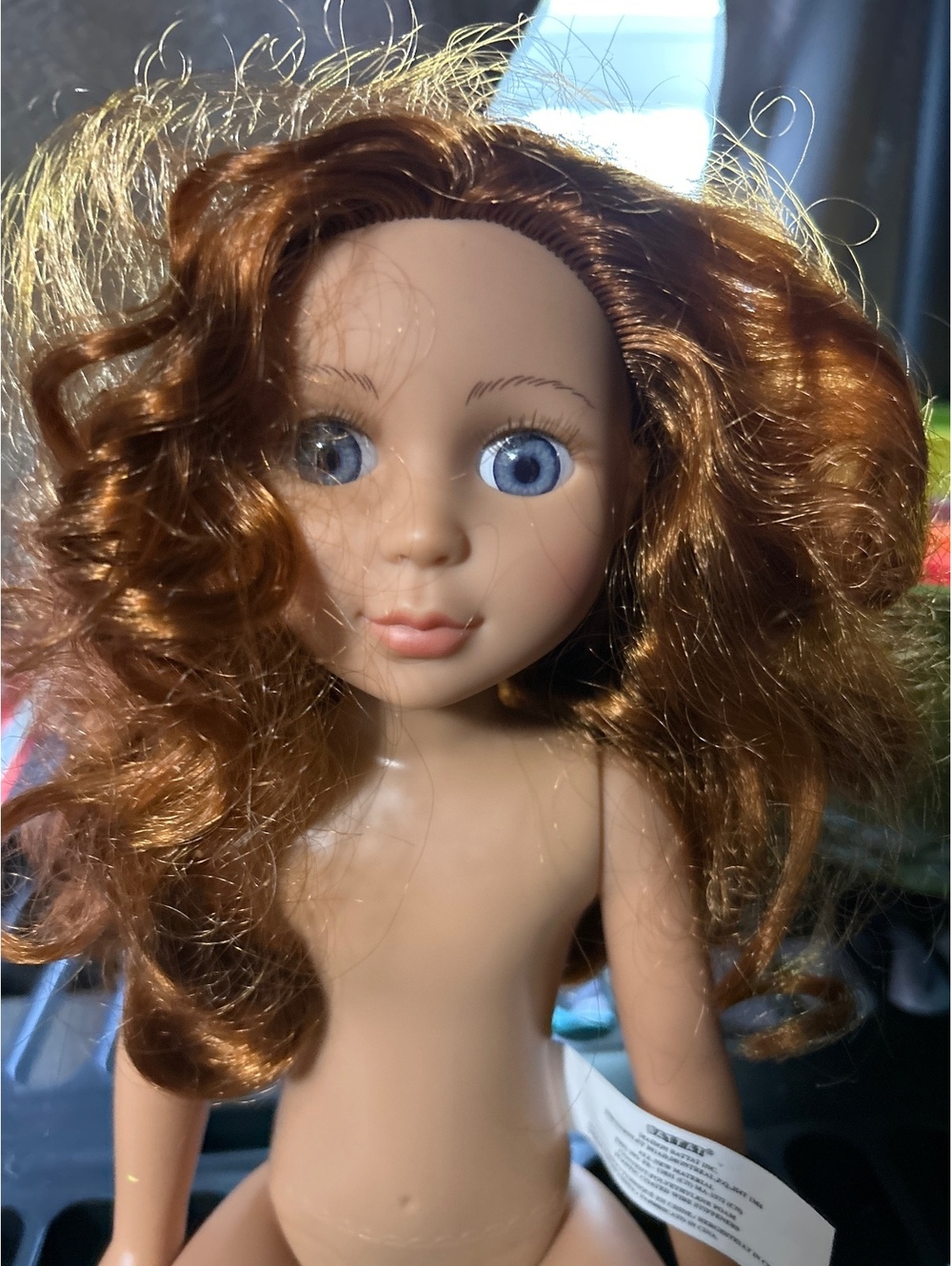 Battat Doll with Curly Red Hair and Blue Eyes